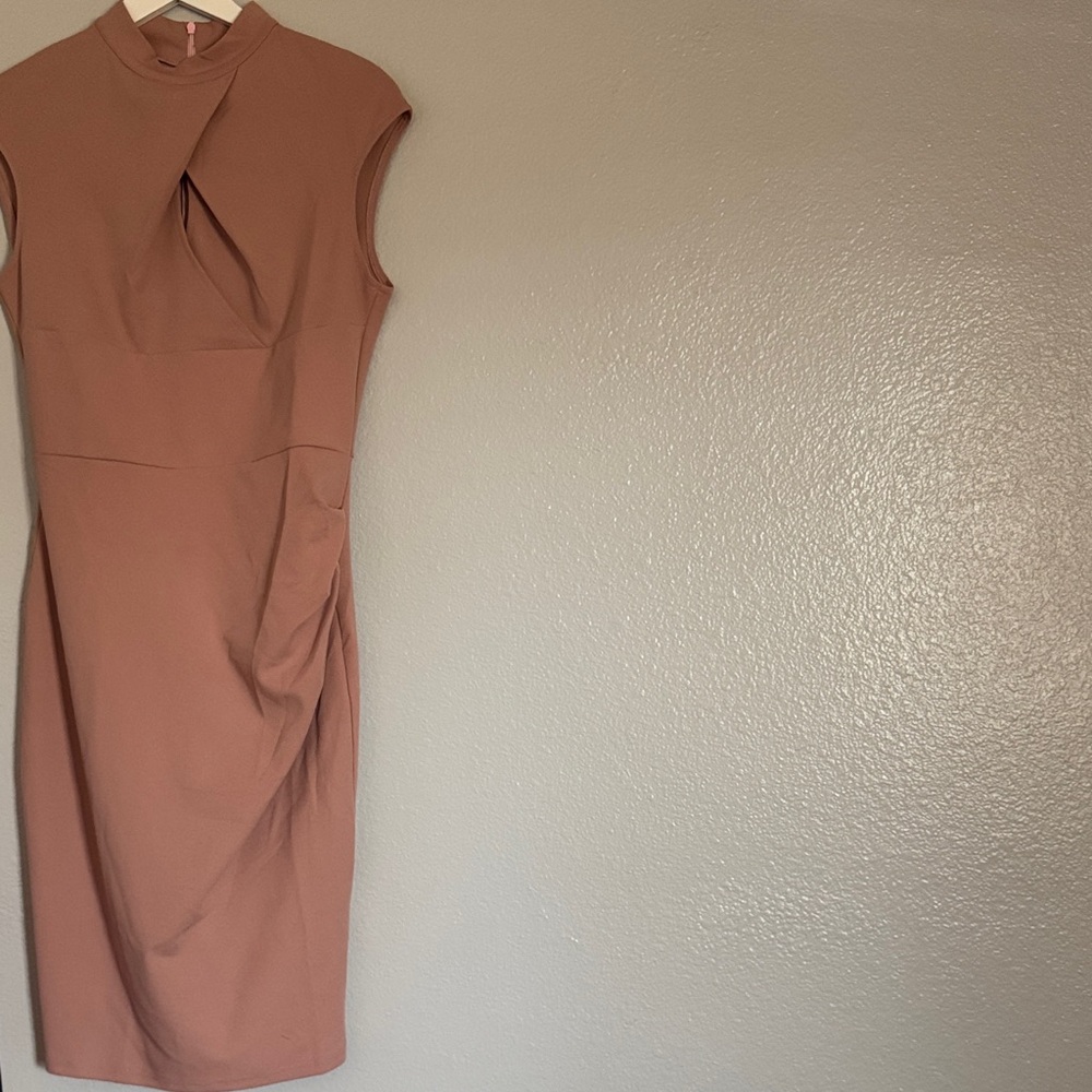 Miusol Tan Midi Dress